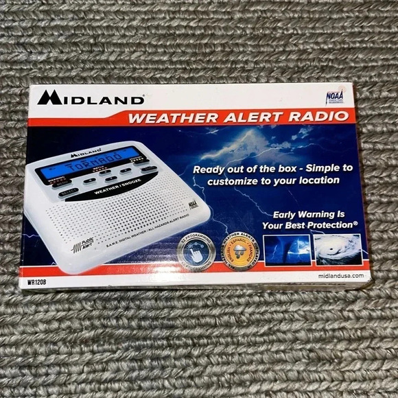 NWT midland weather emergency alert radio in box NOAA - Picture 2 of 3